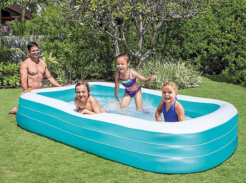 intex inflatable above ground pool