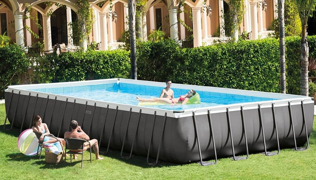 rectangle above ground pool for adults