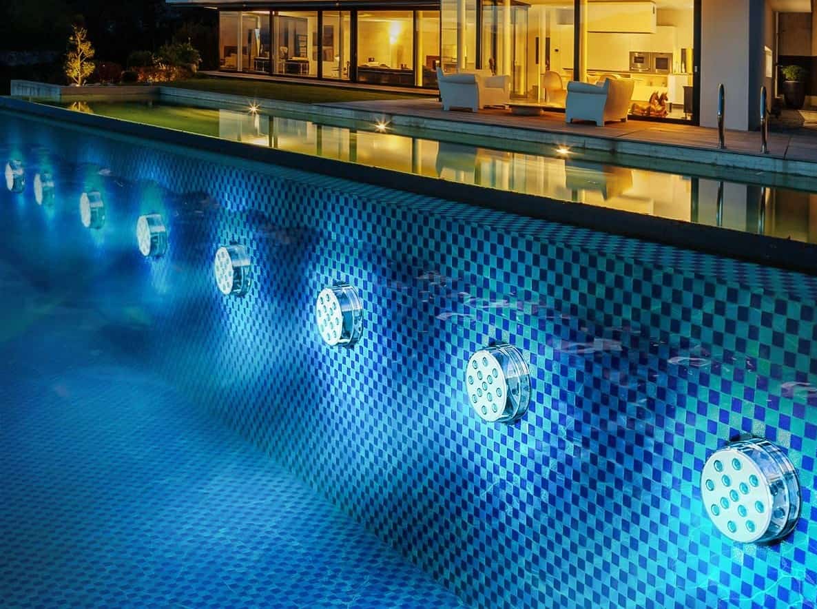 above ground pool lights color changing