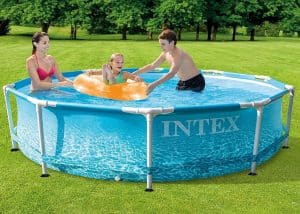intex 10ft pool beachside